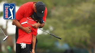 Tiger amp Charlie Woods shoot 10under 62  Round 2  PNC Championship [upl. by Enriqueta241]