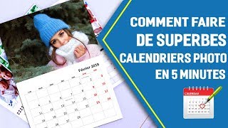 📅 Comment faire un calendrier photo mural  Un design pro en 5 minutes [upl. by Enovi707]