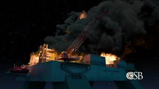 CSB Deepwater Horizon Blowout Animation [upl. by Egni323]