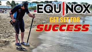 Minelab Equinox 800 Settings for Beach and Water and Land [upl. by Hgielrahc429]