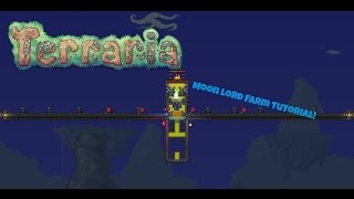 Terraria Tutorial Moon Lord farm [upl. by Willett]