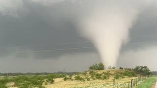 INSANE TORNADO from the inside with Dominator 3 near Windthorst Texas [upl. by Leicam]