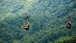 Worlds most extreme zipline  ZipFlyer Nepal [upl. by Gardie]