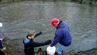 Trout Stocking Tohickon 20240328 [upl. by Howund]