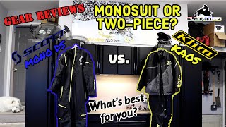 Monosuits vs Two Piece Snowmobile Suits  Gear Reviews  Scott Mono DS vs Klim Kaos [upl. by Jade]