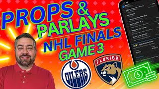 Props amp Parlays Today  NHL Stanley Cup Finals Game 3 Props  Panthers vs Oilers Player Props  613 [upl. by Chance]