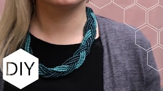 DIY sieraden maken met Kralenhoekje  gevlochten kralenketting [upl. by Ojoj]