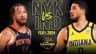 New York Knicks vs Indiana Pacers Full Game Highlights  February 2 2024  FreeDawkins [upl. by Eladnwahs593]