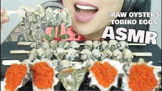 ASMR RAW Oysters  Tobiko Eggs RELAXING EATING SOUNDS  SASASMR [upl. by Ker888]