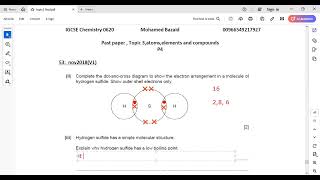 Drawing Covalent bond in hydrogen sulfide [upl. by Adnilreb]