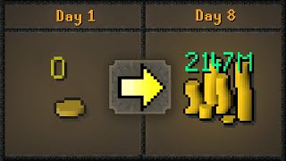 I made Max Cash in 8 days on Runescape [upl. by Akayas]