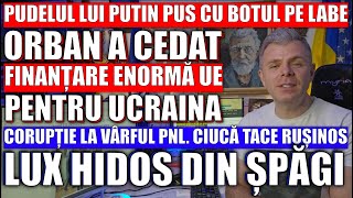 Pudelul lui Putin a cedat UE poate să ajute Ucraina Corupție la vârful PNL Ciucă tace rușinos [upl. by Sajet]