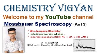 Mossbauer Spectroscopy  Part 3  MSc Inorganic Chemistry  Important questions [upl. by Nickie]