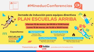 Jornada de Inducción Plan Escuelas Arriba 12 de marzo [upl. by Hepzi271]