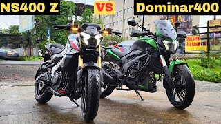 2024 Bajaj Pulsar NS400 Vs Bajaj Dominar 400 Detailed Comparison  Dominar400 vs NS400 [upl. by Lepp]