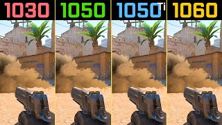 COUNTERSTRIKE 2 GT 1030 vs GTX 1050 vs GTX 1050 Ti vs GTX 1060 CS2 [upl. by Luke]