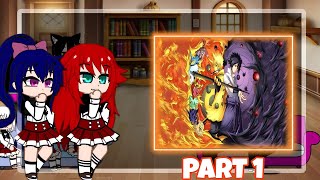 New  Highschool Dxd react to Naruto and Sasuke as new students  Naruto Gacha Reaction  Part 1 [upl. by Bloch]