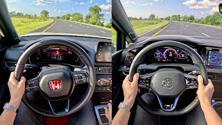 2024 Volkswagen Golf R vs Honda Civic Type R  POV Comparison [upl. by Kline]