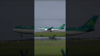 Aer Lingus Airbus A330 VERY SMOOTH Landing [upl. by Suedama]