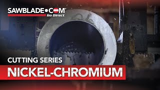 Cutting 718 NickelChromium ft Houston Metal Sawing [upl. by Ylnevaeh]