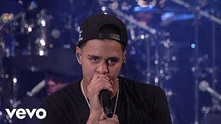 J Cole  Work Out Live on Letterman [upl. by Nashner]