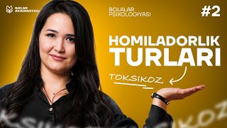 Homiladorlik davri bosqichlari  Bolalar psixologiyasi kursi 2DARS [upl. by Heimer116]