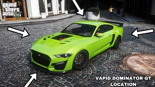 GTA 5  Vapid Dominator GT Location PS3 PS4 Xbox360 XboxOne and PC [upl. by Henleigh]