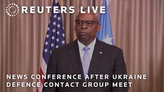 LIVE News conference after Ukraine Defence Contact Group meet in Germany [upl. by Lyj]