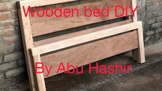 How to make DIY double bed how to make a wooden bed unique design bed [upl. by Nonna]