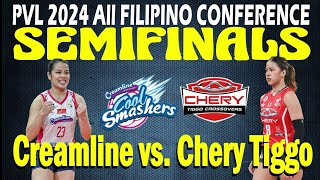 CREAMLINE vs CHERY TIGGO • 2024 PVL All Filipino Conference SEMIFINALS  May 5 2024 [upl. by Prouty]