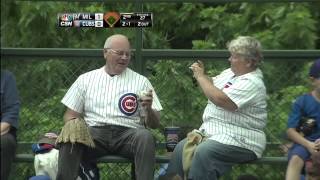 Fan keeps souvenir throws another ball back [upl. by Maryl]