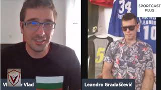 INTERVJU  HOST SPORTCAST PLUS KANALA LEANDRO GRADASCEVIC [upl. by Anahgem231]