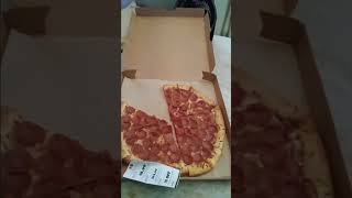 Donatos new stuff crust pepperoni pizza review donatos pizza family food vlog viral [upl. by Angus]