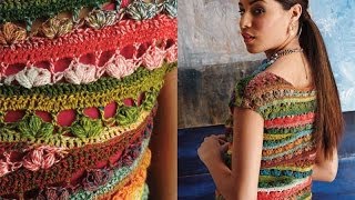 21 BalletNeck Tee Vogue Knitting Crochet 2014 [upl. by Rieth]