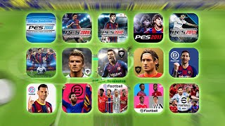 Evolution of PES Mobile 20082022  eFootball 2022 Mobile [upl. by Irrol]