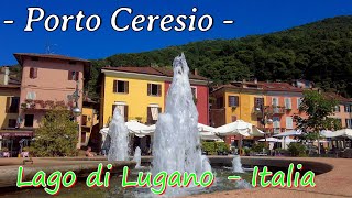 PORTO CERESIO  Lago di Lugano  ITALIA  walking tour [upl. by Byrle]