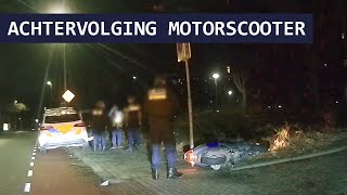 Politie  Valse kentekenplaat  Motorscooter  Achtervolging  Infra [upl. by Acinomaj]