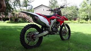 2012 Honda CRF250R W Yoshimura RS4 Full Exhaust [upl. by Inacana]