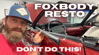 How to Fix Your Foxbody Mustang Door Belt Molding  Even if a previous ownershop has messed them up [upl. by Zacks232]