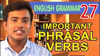 PHRASAL VERBS 1 l Important 40 phrasal verbs in English [upl. by Yderf]