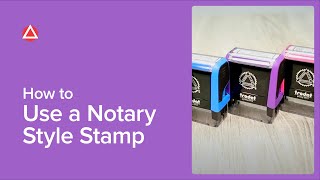 How To Use A Notary Style Stamp [upl. by Ahnavas]