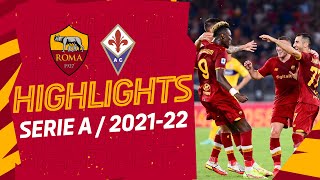 Roma 31 Fiorentina  Serie A Highlights 202122 [upl. by Alletsyrc]