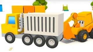 Cartoni animati per bambini  L Escavatore Max ed il camion container [upl. by Buckie183]