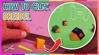 How To Make A Clay Dreidel EASY Tutorial  Hanukkah Edition [upl. by Oirevas615]