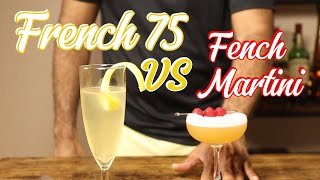 Iconic French Inspired Cocktails French 75 amp French Martini [upl. by Adeuga308]