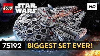 LEGO Star Wars  Millennium Falcon  75192  How To Build Instructions  BIGGEST SET EVER [upl. by Horvitz]