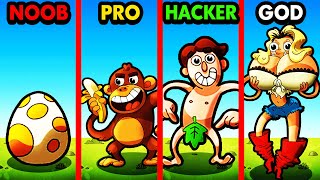 NOOB vs PRO vs HACKER HUMAN EVOLUTION [upl. by Gairc646]