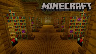 COMMENT FAIRE UNE BIBLIOTHÈQUE DANS MINECRAFT   TUTO [upl. by Shelley590]