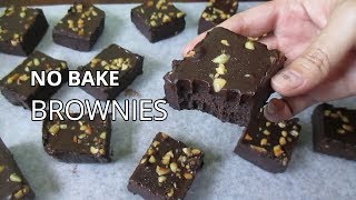 No Bake Brownies  How to Make Brownies Without Oven [upl. by Northrup]