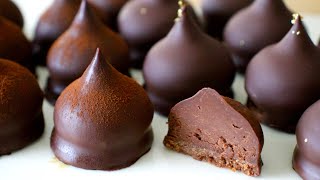 バレンタイン直前！ひとくち贅沢ショコラの作り方✴︎How to make Chocolate truffles✴︎ベルギーより [upl. by Silberman]